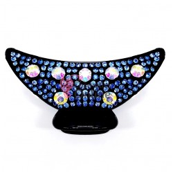 Clama pentru prins parul tip cleste CLM011EE Negru cu strasuri 